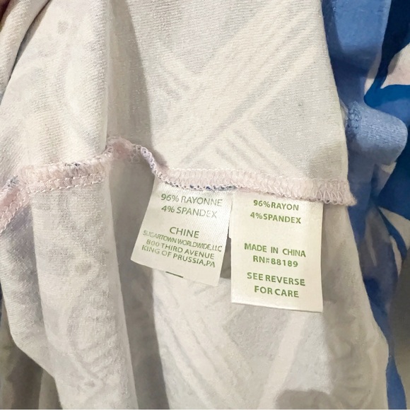 Lilly Pulitzer Ophelia Dress Blue Pink Tropics Print Size Medium M - Picture 5 of 6